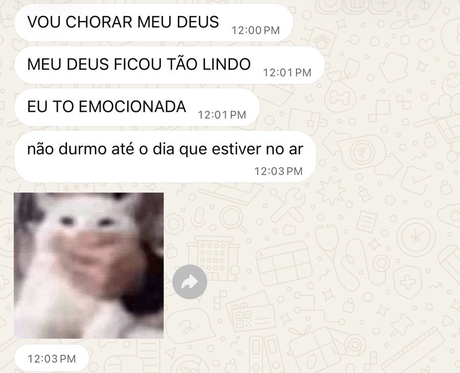 Mensagens de Val Firmo sobre o projeto com o Studio Fiore