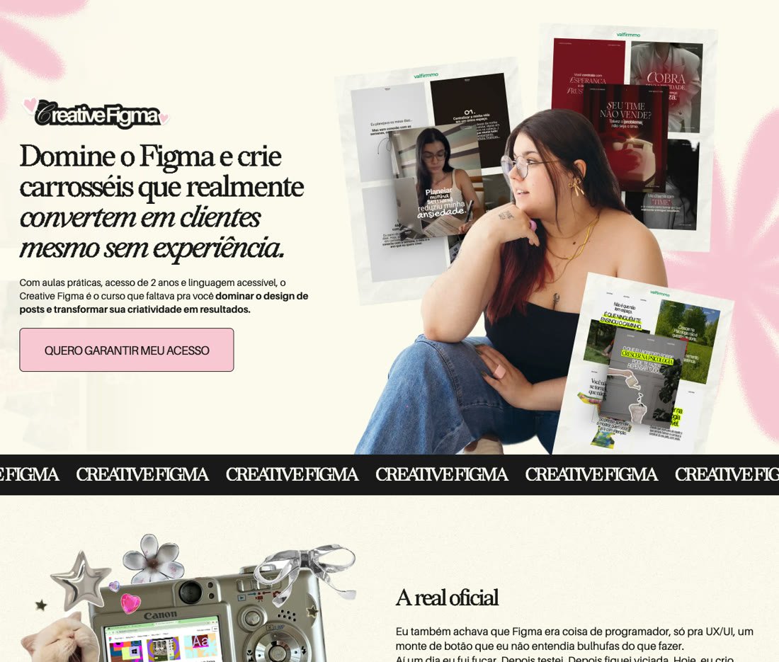 Creative Figma: landing page