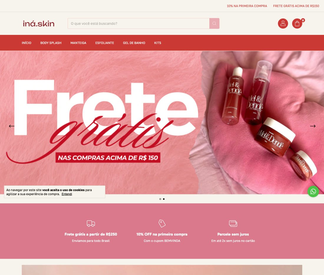 Iná Skin: ecommerce