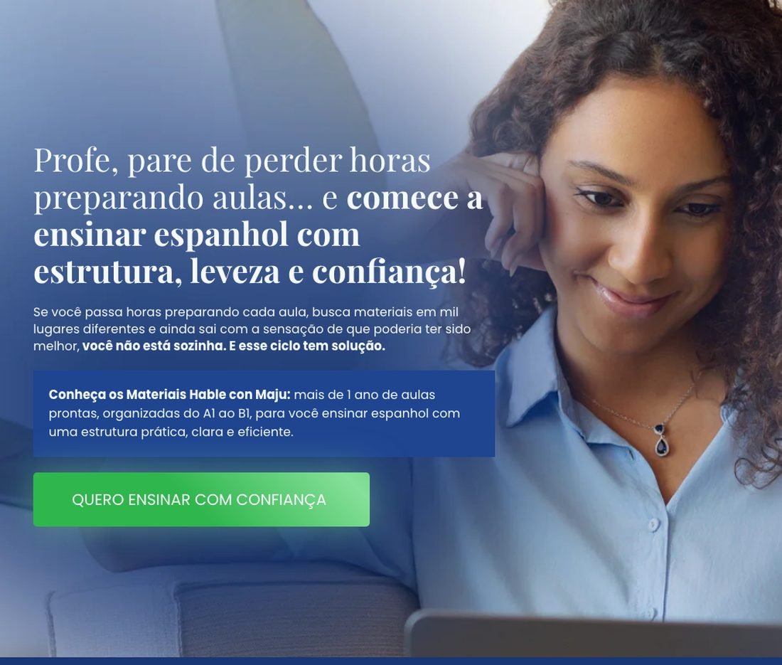Hable con Maju: landing page